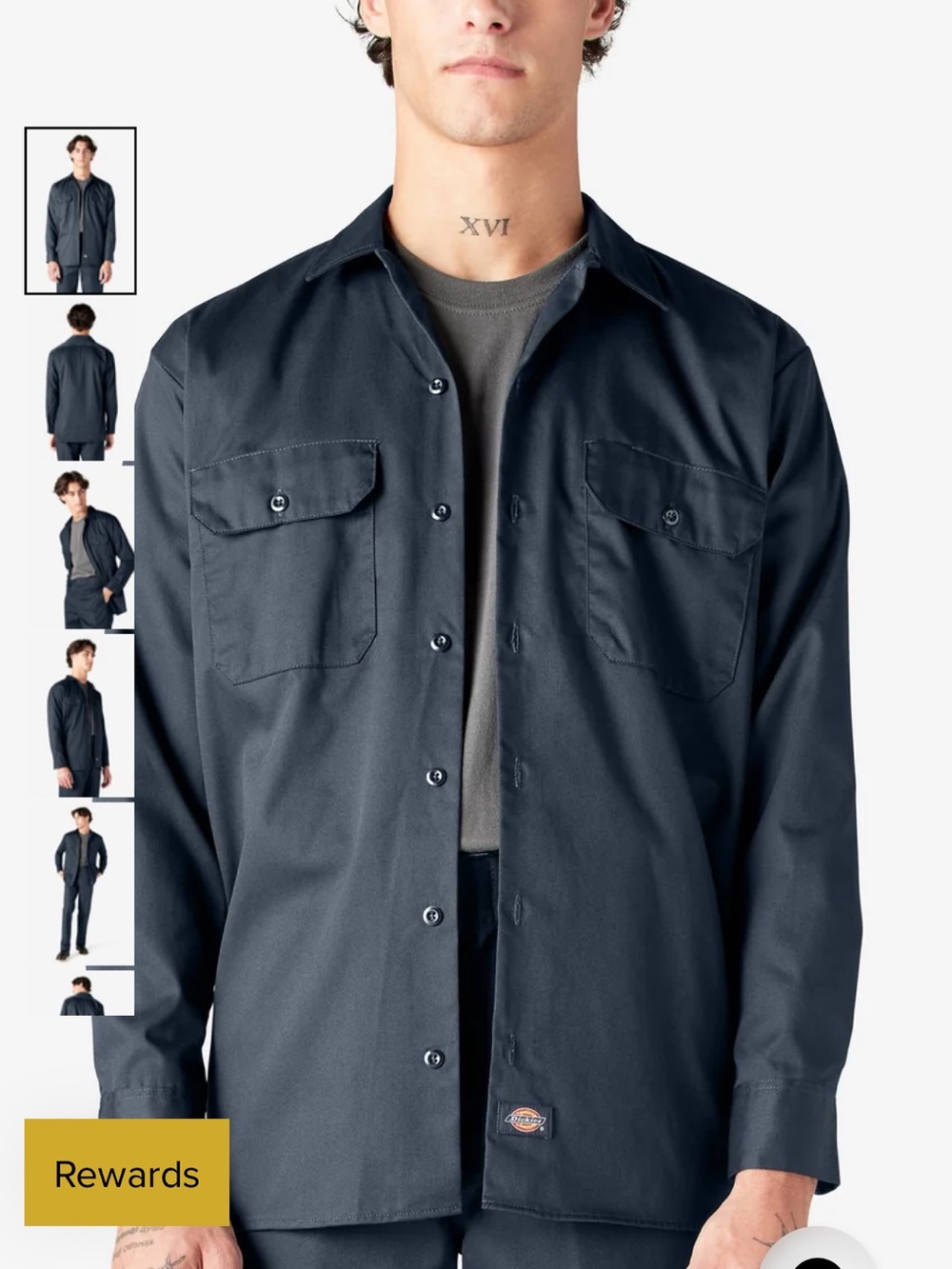 Dickies Navy Lightweight Work Shirt Jacket